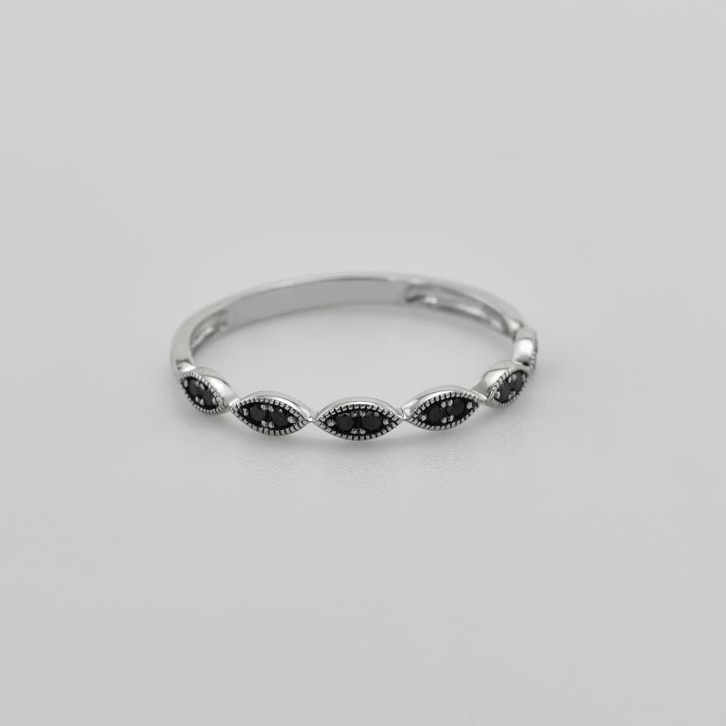 Schwarze Diamanten Ring Eternity 36567