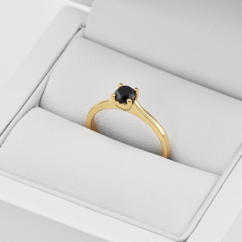 Verlobungsring mit schwarzem Diamant Lenal 40147