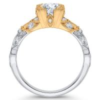 Goldener Vintage Ring voller Diamanten Galya
