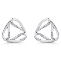 Geometrische Ohrringe mit Diamanten Taline