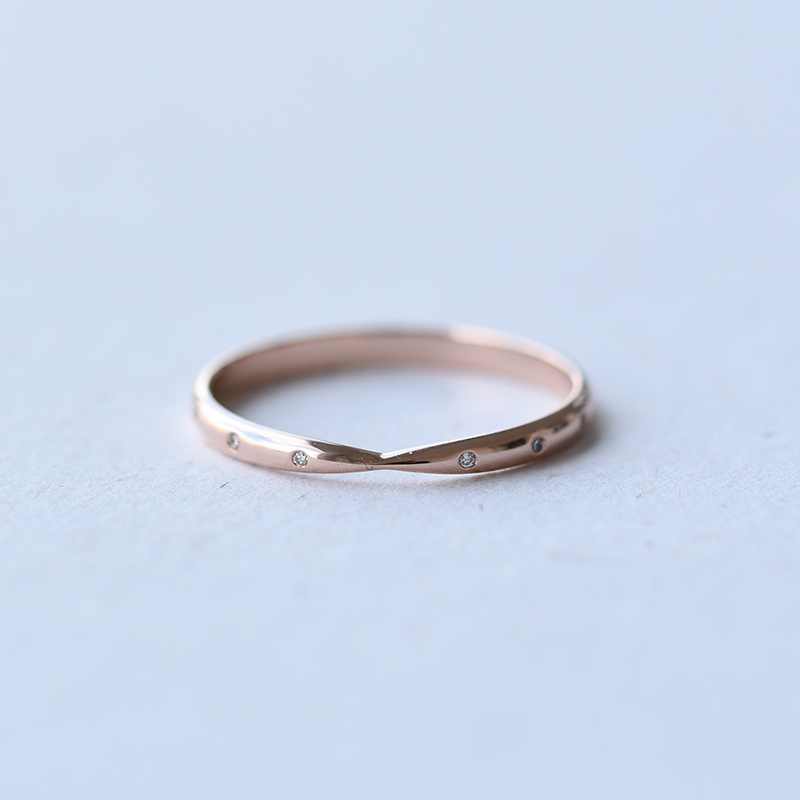 Minimalistischer Eternity-Ring mit 1mm Diamanten Toskani 58787