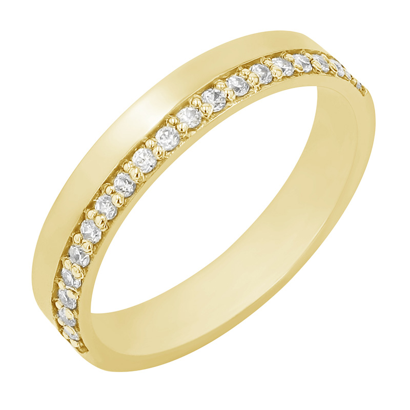 Goldener Eternity-Ring mit Diamanten Dano 79007