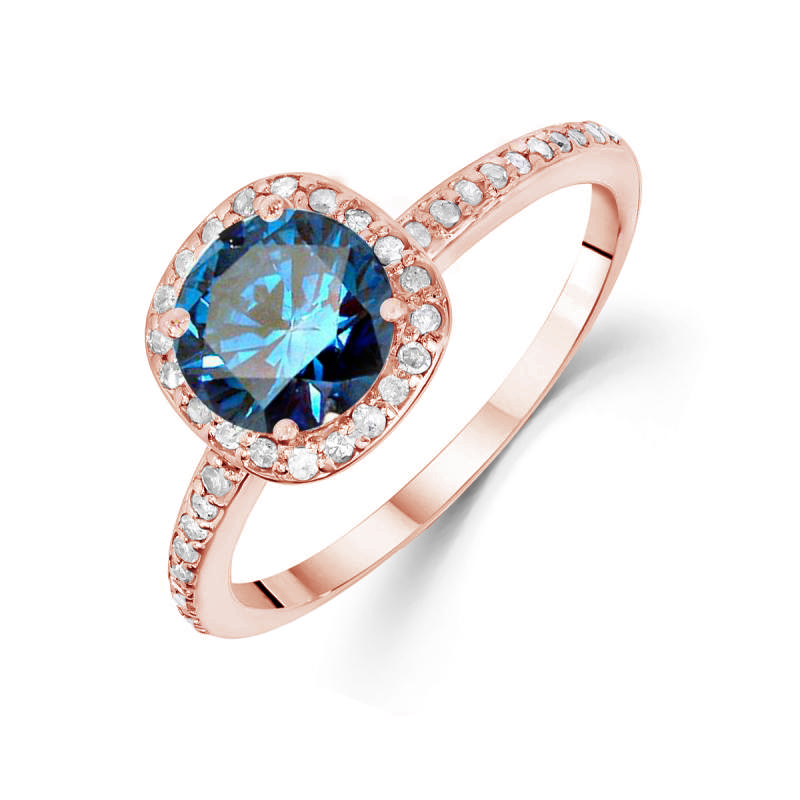 Verlobungsring mit blauen Diamantem Eshana 79307
