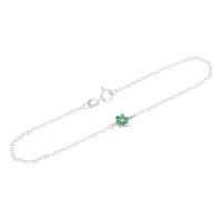 Romantisches Armband mit Smaragd-Blume Nitzan