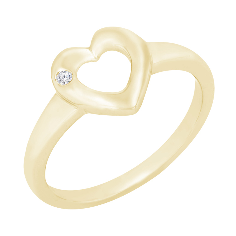 Romantischer silberner Ring mit einem Diamanten Celine 85877