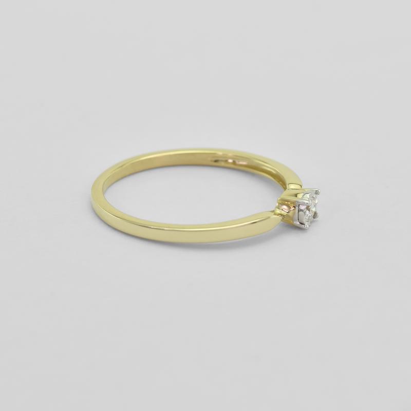Ring aus Gold mit Diamant 90997