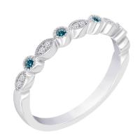 Eterniy-Ring mit blauen und weißen Diamanten Alanis