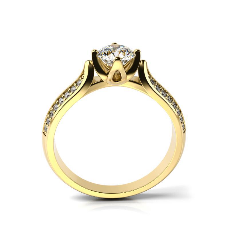 Gold Ring mit Diamanten Katynie 10458