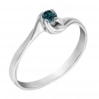 Verlobungsring mit blauem Diamant Ezzys