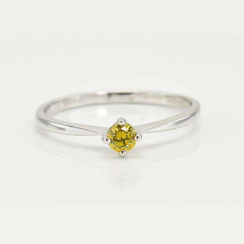 Verlobungsring mit gelbem Diamant Sevati 11708