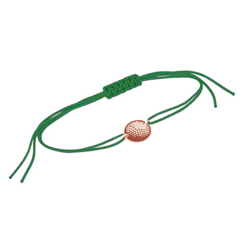 String-Armband Ball mit Gravur Ihrer Wahl Golf 124838