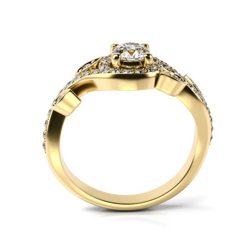 Goldener Vintage-Ring mit Diamanten Gario 12758