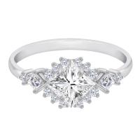 Verlobungsring mit zertifiziertem Lab Grown Diamant im Princess Schliff Medrie