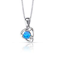 Silberne Halskette mit blauen Opalen Maurits