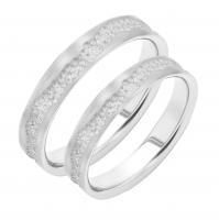 Goldene matte Eheringe Bobble