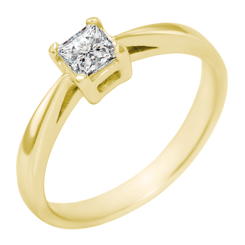 Weißgold Verlobungsring mit Diamant 2848
