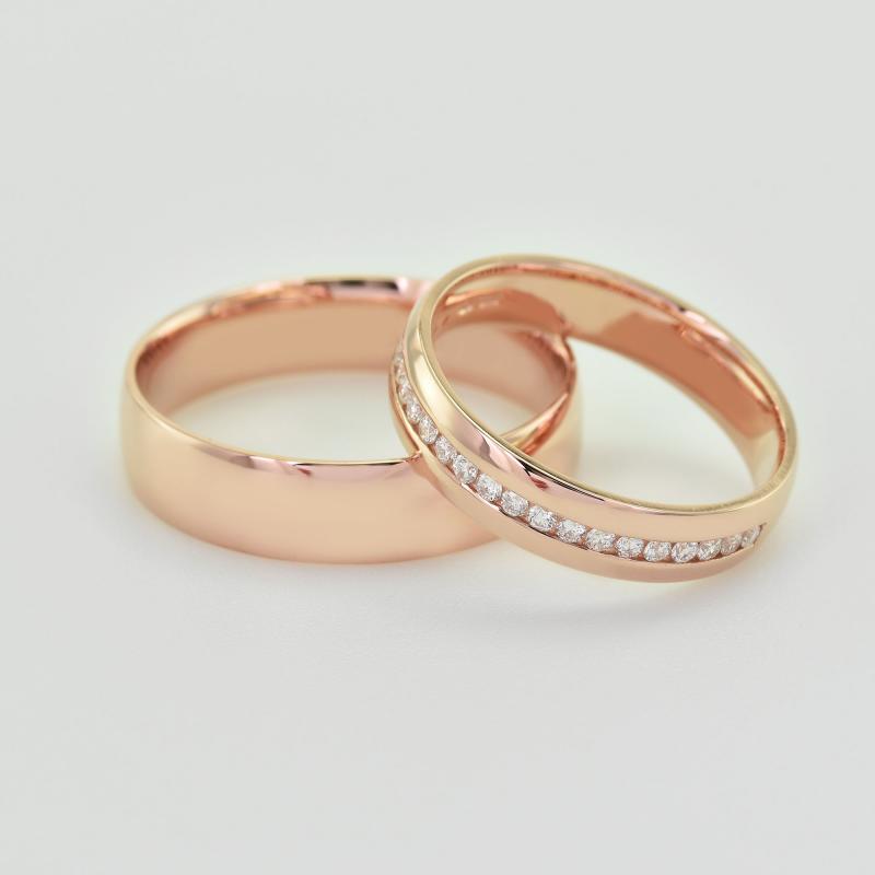 Trauringe in Rosegold 33678