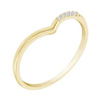 Memoire Ring in V-Form mit Diamanten Annelisa