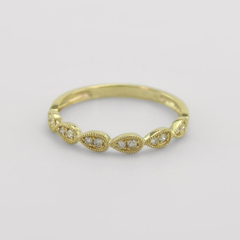 Halb-Eternity Ring aus Gold mit Diamanten Lacy 45518