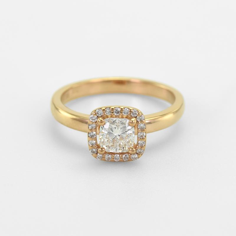 Verlobungsring aus Gold mit Prinzess-Diamanten Eleria 46058