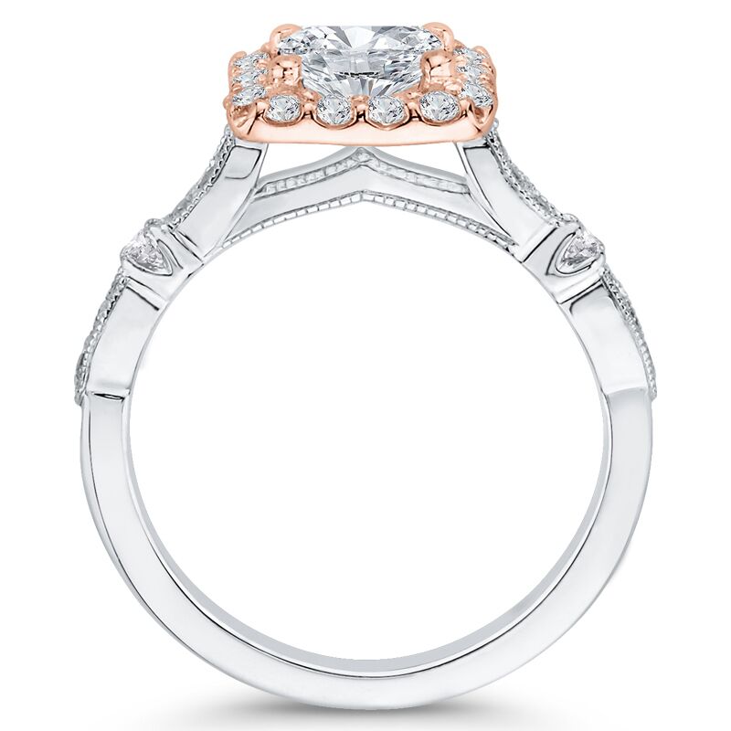 Diamanten Verlobungsring im Halo-Stil 46268
