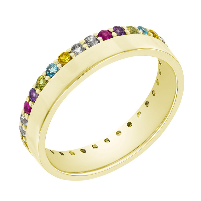 Eternity Ring aus Gold mit Edelsteinen Hevanna 59388