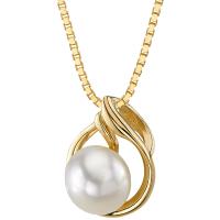 Elegante Perle in Anhänger aus Gold Niley