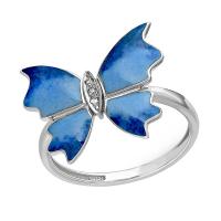 Ring aus Silber mit dem Motiv eines Schmetterlings Arlise