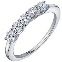 Goldener Halbeternity-Ring mit Lab Grown Diamanten Inigo