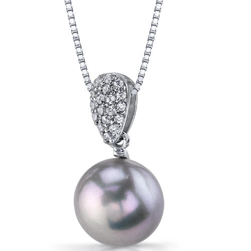 Silberne Halskette mit Perle Banis