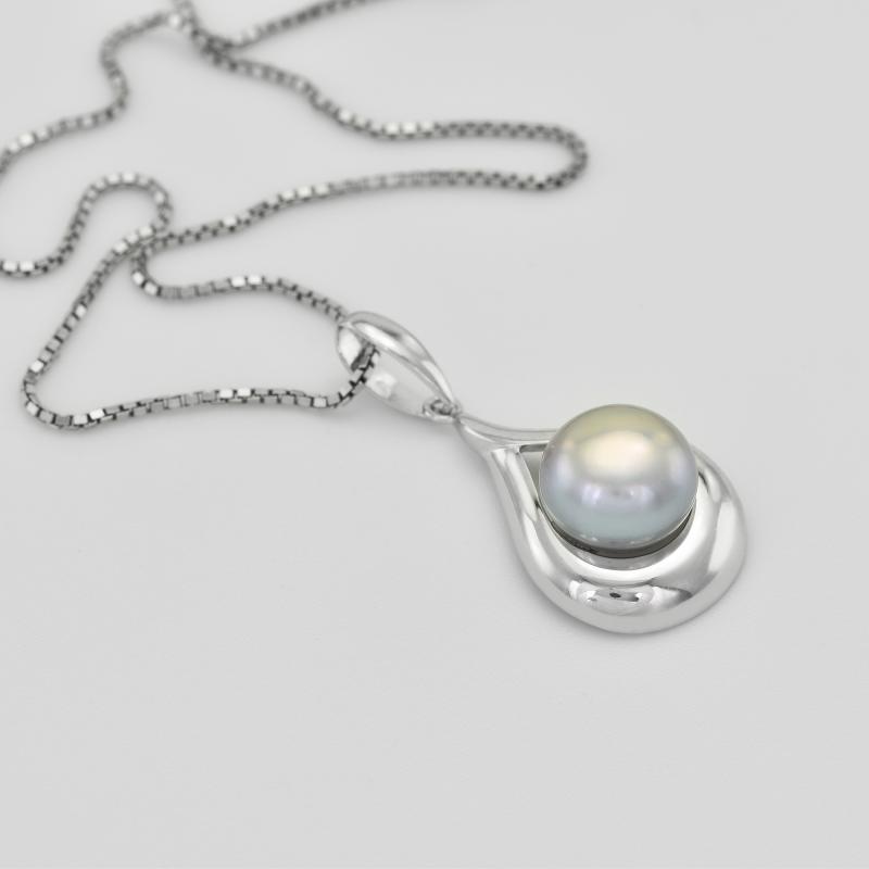 Perle auf der Silberkette 10879
