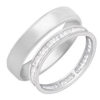 Eternity-Ring mit Lab Grown Baguette-Diamanten und Ring im Komfort-Stil Pascal