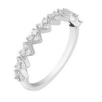 Eternity-Ring mit Herzen und Lab Grown Diamanten Mihai