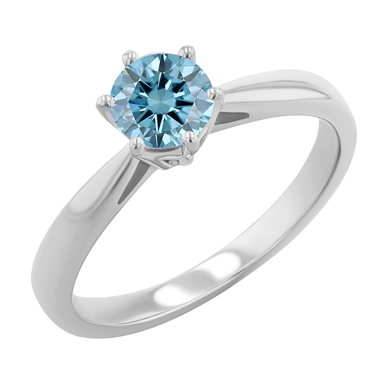 Verlobungsring mit blauem Diamant Sati 124969