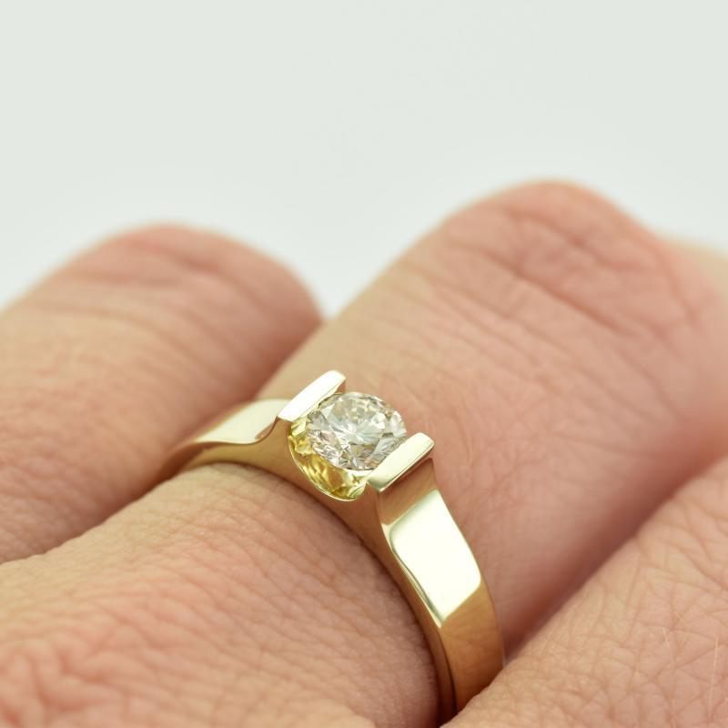 Goldener Diamantring 12539