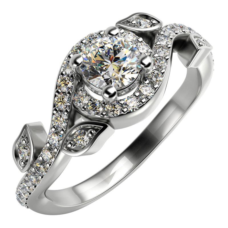 Goldener Vintage-Ring mit Diamanten Gario