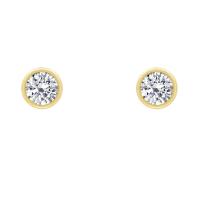 Goldene Ohrringe mit 0.16ct Diamanten Jehan
