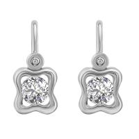 Goldene Kinderohrringe mit Lab Grown Diamanten Karola