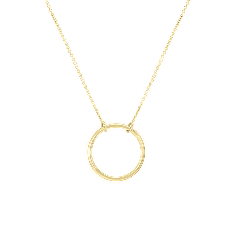 Goldene Halskette in minimalistischer Form Karma 19559