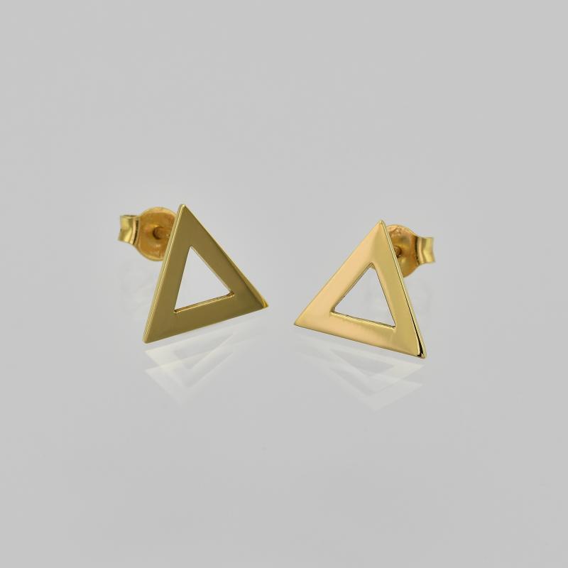 Goldene maxi Dreieck-Ohrringe Beli 28689