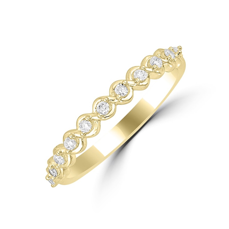 Gelbgold Vintage Ring mit Diamanten 29849