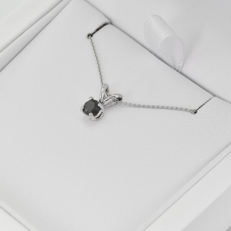 Schwarzer Diamant in Halskette Lalom 38119