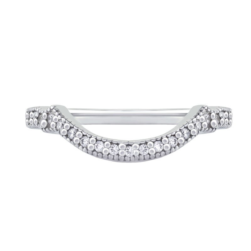 Herausgeschnittener Vintage Ring mit Diamanten 40179