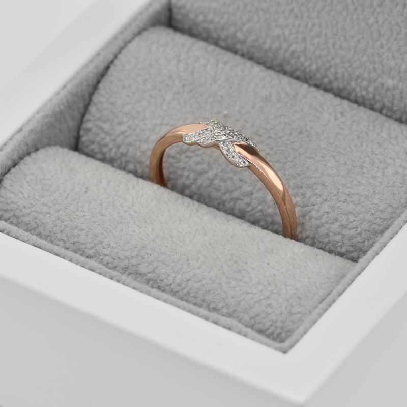Romantischer Ring aus Gold mit Diamanten Teskala 40319