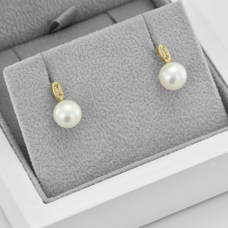 Romantische Goldkollektion mit Perlen und Diamanten Glaume 43039
