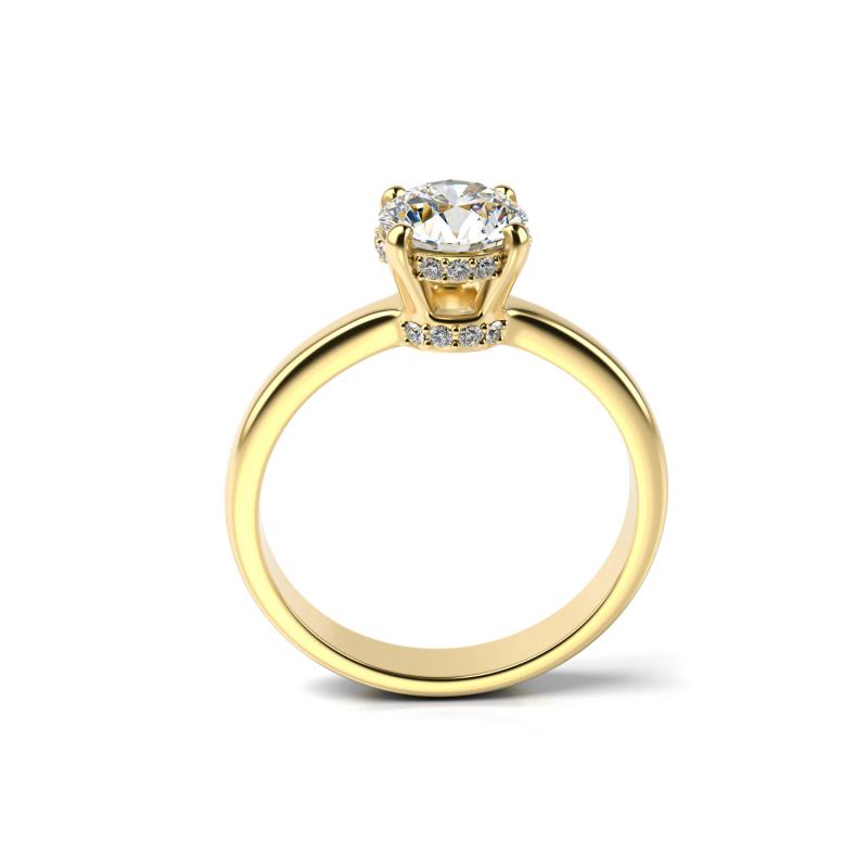 Strahlender Verlobungsring mit Moissanit und Diamanten Xela 46549
