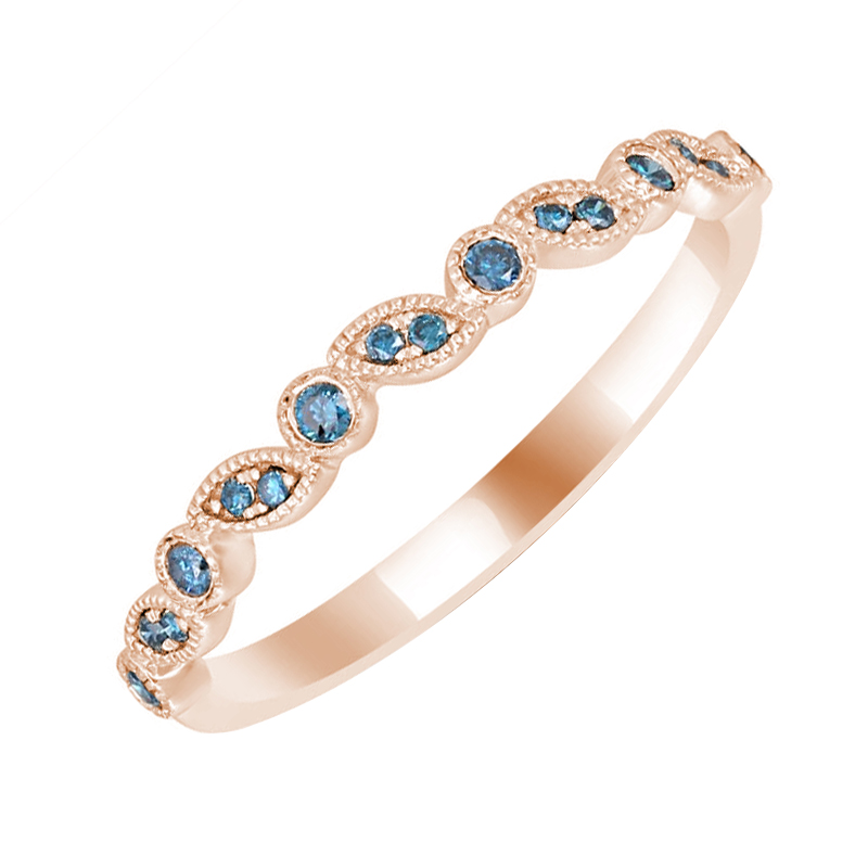 Ring aus Gold mit blauen Diamanten halbbesetzt Sango 59169