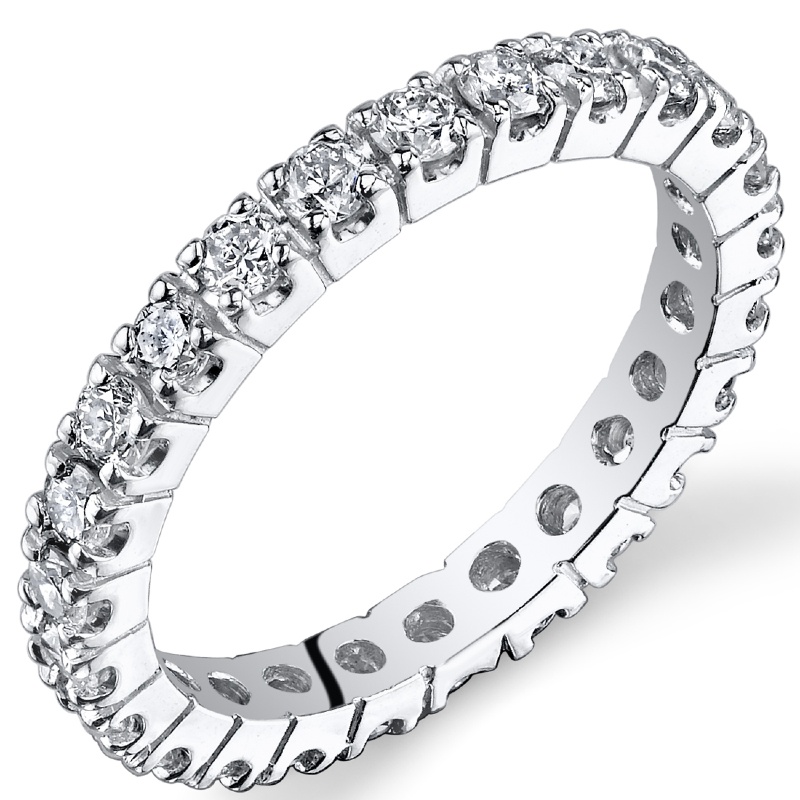 Goldener Eternity-Ring mit 1ct Lab Grown Diamanten Angeline