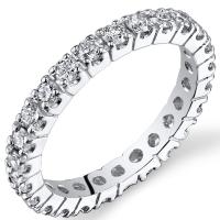 Goldener Eternity-Ring mit 1ct synthetischen Diamanten Angeline