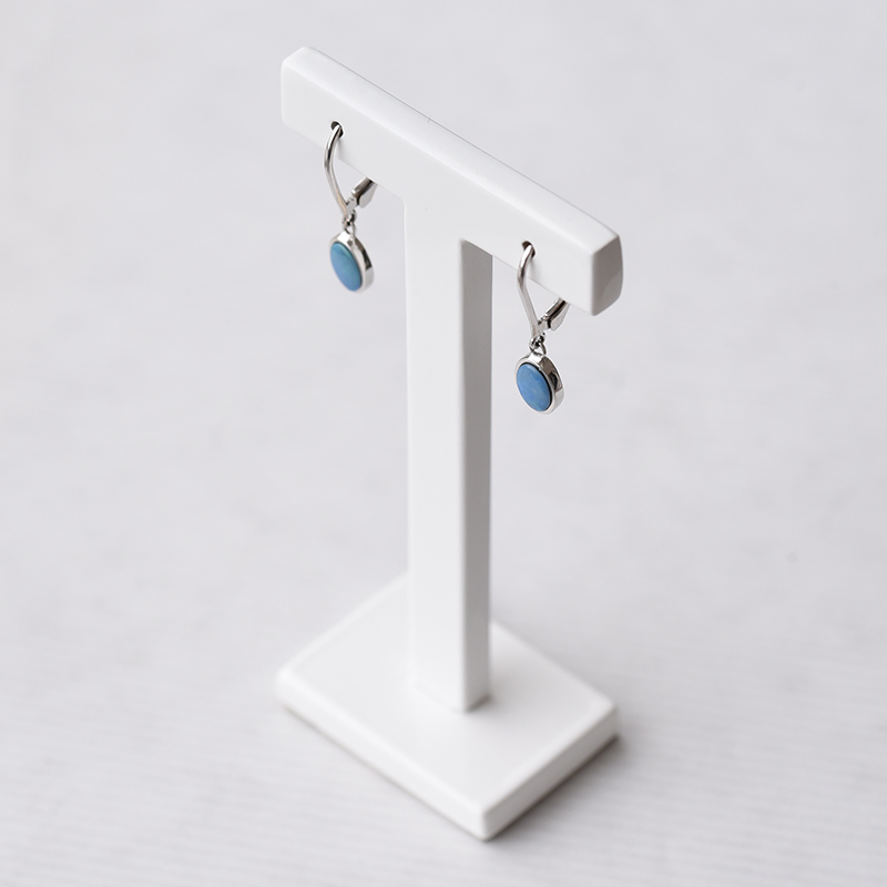 Goldene Ohrhänger mit blauen Opalen Margalo 72099